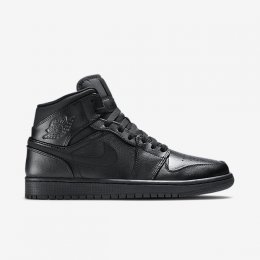 Air Jordan 1 Mid Black/Black/Black