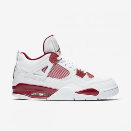 AIR JORDAN 4 RETRO White/Gym Red/Black