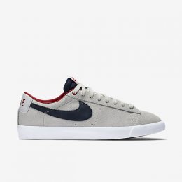 NIKE SB BLAZER LOW GT Grey/Tide Pool Blue/White