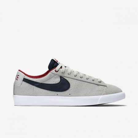 NIKE SB BLAZER LOW GT Grey/Tide Pool Blue/White