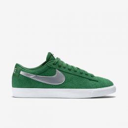 NIKE SB BLAZER LOW GT Pine Green/Wolf Grey/White/Metallic Silver