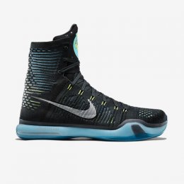 Kobe X Elite Black/Blue Lagoon/Volt/Metallic Silver