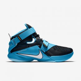 NIKE ZOOM LEBRON SOLDIER 9 Black/Blue Lagoon/Laser Orange/White