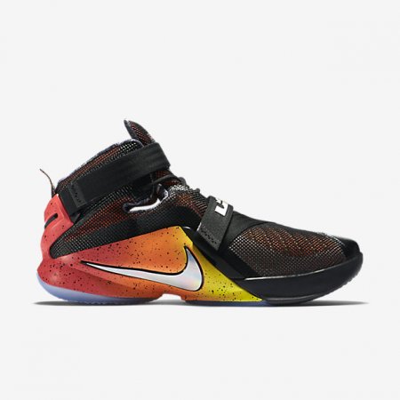 NIKE ZOOM LEBRON SOLDIER 9 LE Black/Bright Citrus/Ember Glow/Multi-Color