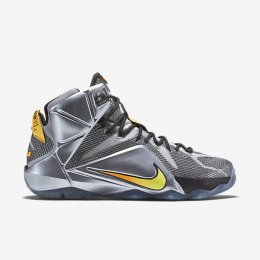 LeBron 12 Wolf Grey/Black/Bright Citrus