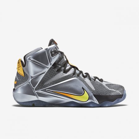 LeBron 12 Wolf Grey/Black/Bright Citrus