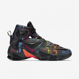 LeBron XIII Black/Hyper Orange/Blue Lagoon/Black