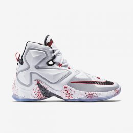 LeBron XIII White/University Red/Black