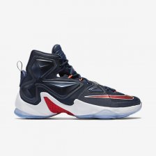 LeBron XIII Midnight Navy/White/Bright Crimson/University Red