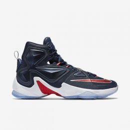 LeBron XIII Midnight Navy/White/Bright Crimson/University Red