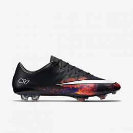 NIKE MERCURIAL VAPOR X FG CR7 Black/Total Crimson/Metallic Silver/White