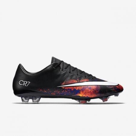 NIKE MERCURIAL VAPOR X FG CR7 Black/Total Crimson/Metallic Silver/White