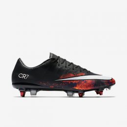 NIKE MERCURIAL VAPOR X SG-PRO CR7 Black/Total Crimson/Metallic Silver/White