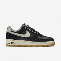 Nike Air Force 1 Black/Gum Light Brown/Light Bone