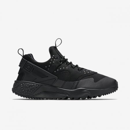 NIKE AIR HUARACHE UTILITY SHOES BLACK