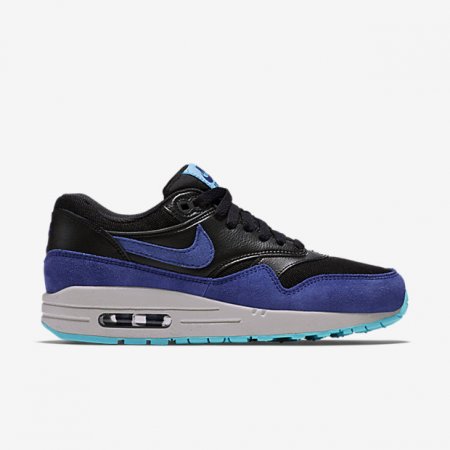 NIKE AIR MAX 1 ESSENTIAL Black/Tide Pool Blue/Pure Platinum/Deep