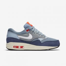 NIKE AIR MAX 1 ESSENTIAL Blue Grey/Bright Crimson/Loyal Blue/White