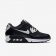 NIKE AIR MAX 90 ESSENTIAL Black/Metallic Silver/White