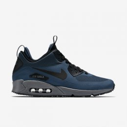 Nike Air Max 90 Mid Winter Squadron Blue/Dark Grey/Bright Citrus/Black