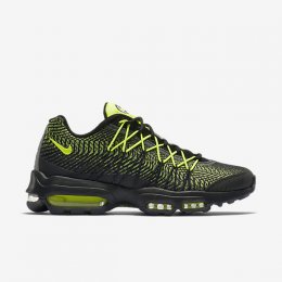 Nike Air Max 95 Ultra Jacquard Black/Dark Grey/Metallic Silver/Volt