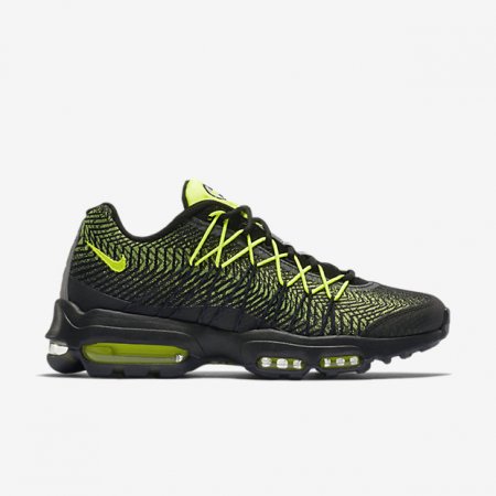 Nike Air Max 95 Ultra Jacquard Black/Dark Grey/Metallic Silver/Volt