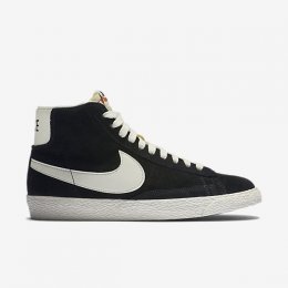 NIKE BLAZER MID SUEDE VINTAGE Black/Radiant Emerald/Sail