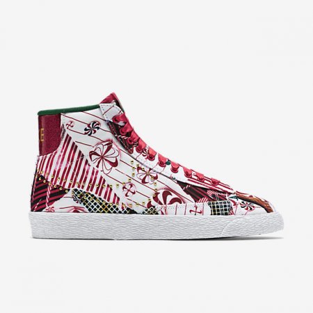 NIKE BLAZER MID University Red/Pine Green/White/Metallic Gold