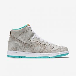 NIKE DUNK HIGH PREMIUM SB White/Hyper Jade/Tour Yellow/White