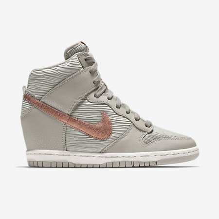 NIKE DUNK SKY HI Light Bone/Light Bone/Sail/Metallic Red