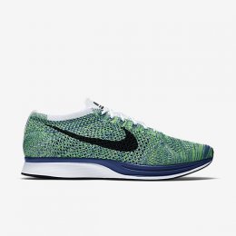 NIKE FLYKNIT RACER White/Game Royal/Green Strike/Black