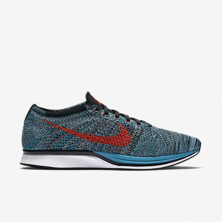 NIKE FLYKNIT RACER Neo Turquoise/Glacier Ice/Bright Crimson