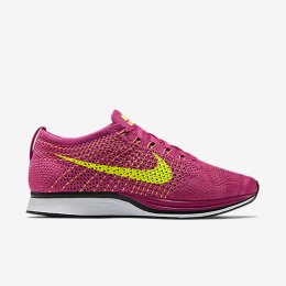 NIKE FLYKNIT RACER Neo Fireberry/Pink Flash/Volt