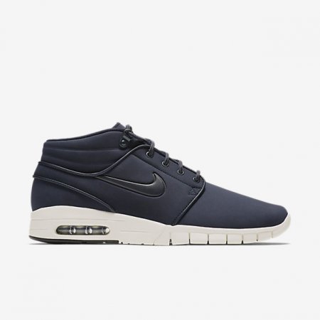 NIKE SB JANOSKI MAX MID LEATHER Dark Obsidian/Metallic Silver/Sail/Dark Obsidian
