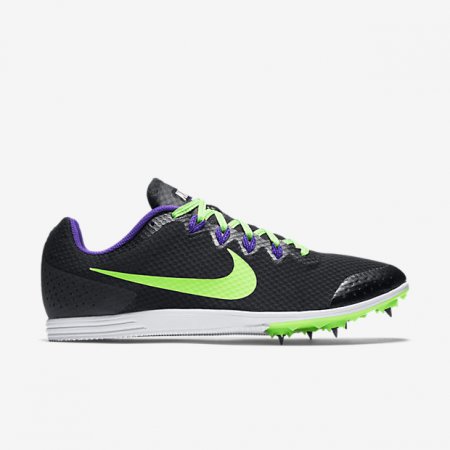 NIKE ZOOM RIVAL D 9 Black/Fierce Purple/Green Strike