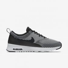 NIKE AIR MAX THEA JACQUARD Black/Metallic Silver/White