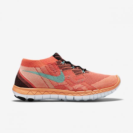 Nike Free 3.0 Flyknit Black/Hot Lava/Bright Mango/Hyper Turquoise