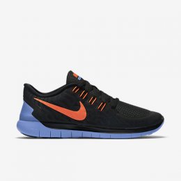 Nike Free 5.0 Black/Chalk Blue/Hyper Orange