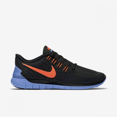 Nike Free 5.0 Black/Chalk Blue/Hyper Orange