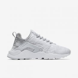 NIKE AIR HUARACHE ULTRA KNIT JACQUARD White/Metallic Silver/Wolf Grey/Metallic Silver