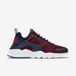 NIKE AIR HUARACHE ULTRA KNIT JACQUARD Loyal Blue/White/Deep Royal Blue/University Red