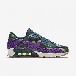 NIKE AIR MAX 90 PREMIUM JACQUARD Teal/Midnight Teal/Ghost Green/Vivid Purple