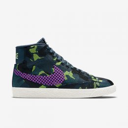 NIKE BLAZER MID JACQUARD PREMIUM Tawny/Ghost Green/Midnight Teal/Vivid Purple
