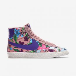 NIKE BLAZER MID TEXTILE PRINT Pink Glaze/Sail/Varsity Purple