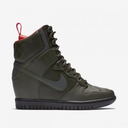 NIKE DUNK SKY HI SNEAKERBOOT Sequoia/Bright Crimson/Menta/Sequoia