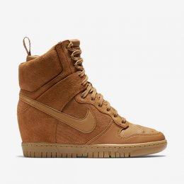 NIKE DUNK SKY HI SNEAKERBOOT Tawny/Sail/Gum Medium Brown/Tawny
