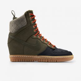 NIKE DUNK SKY HI SNEAKERBOOT Dark Loden/Anthracite/Raspberry Red/Dark Loden