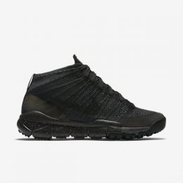 NIKE FLYKNIT CHUKKA SNEAKERBOOT Black/Anthracite/Black