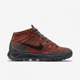 NIKE FLYKNIT CHUKKA SNEAKERBOOT Bright Crimson/Sequoia/Black