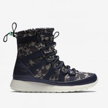 NIKE ROSHE ONE HI PRINT Obsidian/Green Glow/Light Beige Chalk/Cargo Khaki