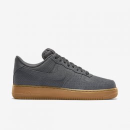 NIKE AIR FORCE 1 07 SUEDE Dark Grey/Gum Medium Brown/Dark Grey